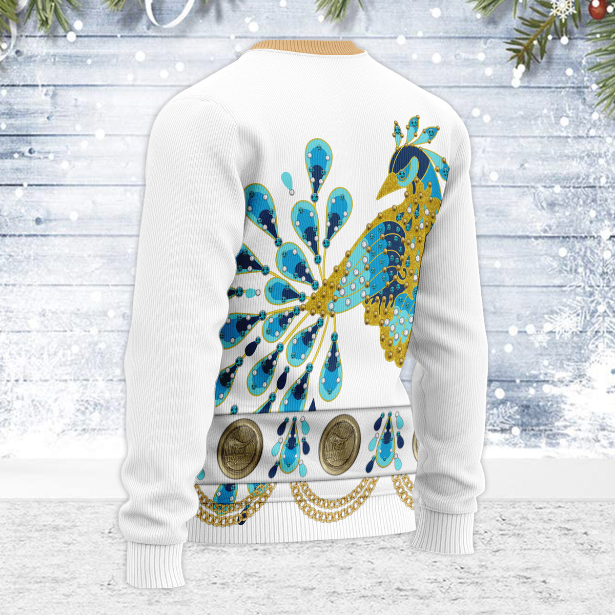 MakerHuman Elvis The Peacock Christmas Wool Sweater