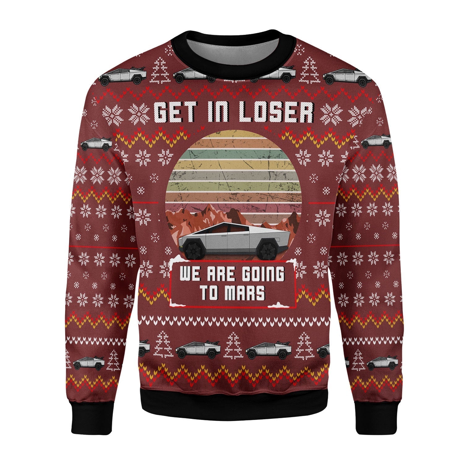YMskins Christmas Sweater We Are Going To Mars 3D Apparel