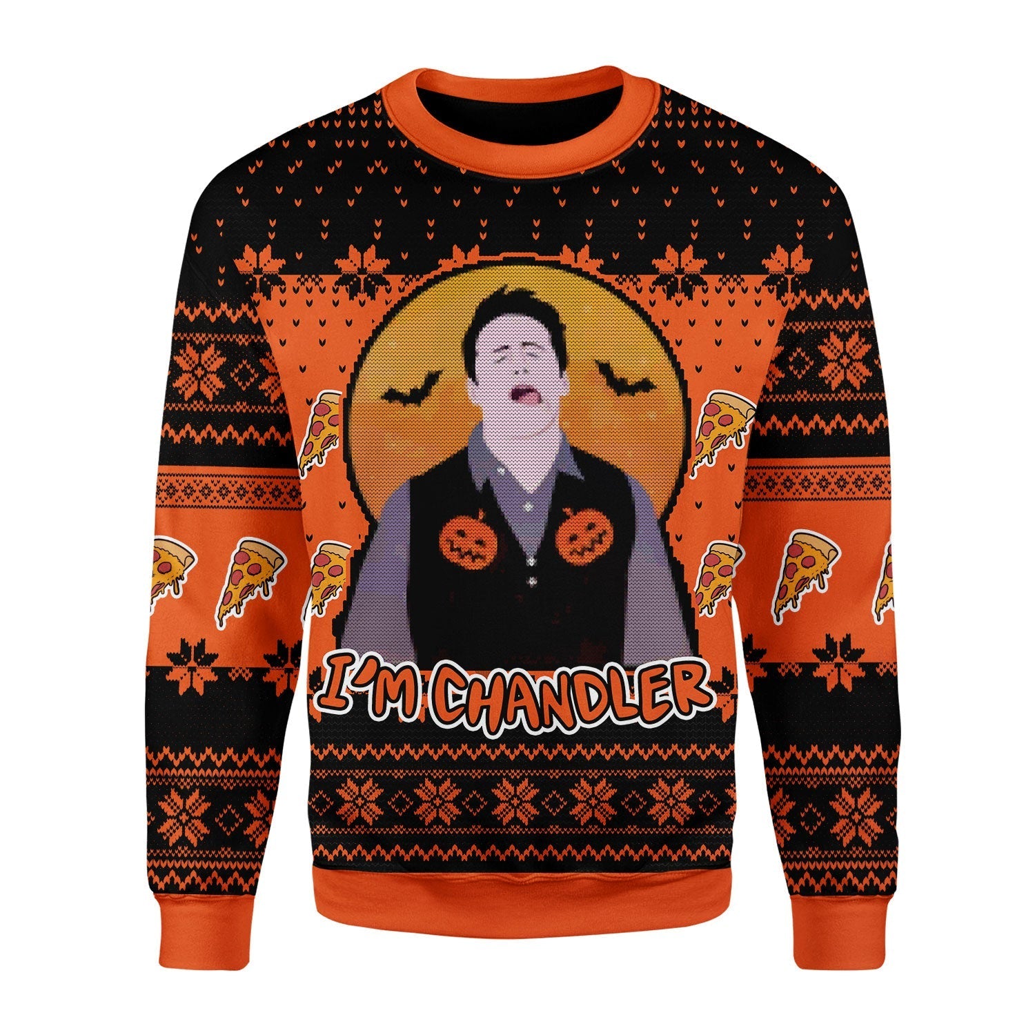 YMskins Christmas Sweater Friends I'm Chandler 3D Apparel