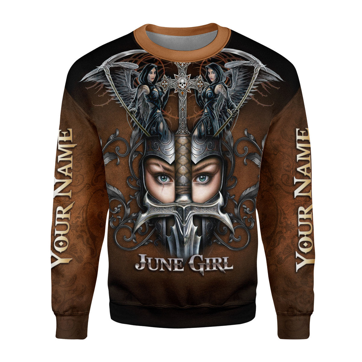 YMskins Personalized Ugly Sweater June Girl All Over Printed