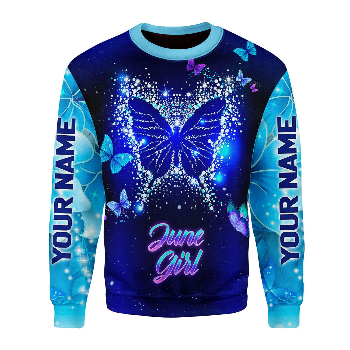 YMskins Personalized Ugly Sweater June Girl All Over Printed