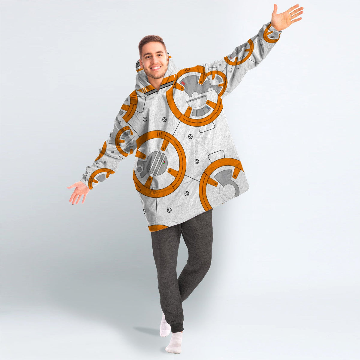MakerHuman BB 8 Robot Cosplay & Costume Over Size Hoodie Fleece One Size