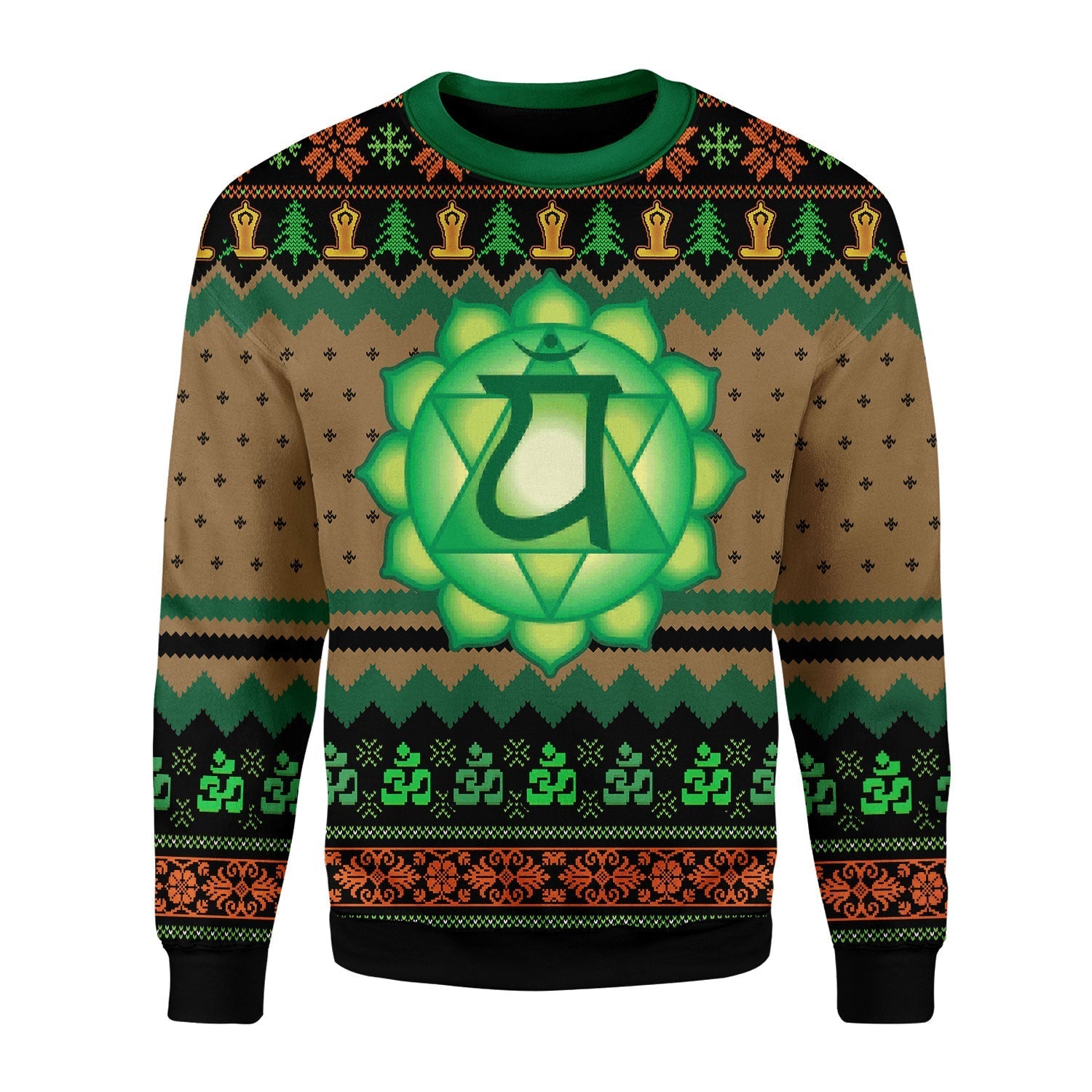 YMskins Christmas Sweater Heart Chakra 3D Apparel
