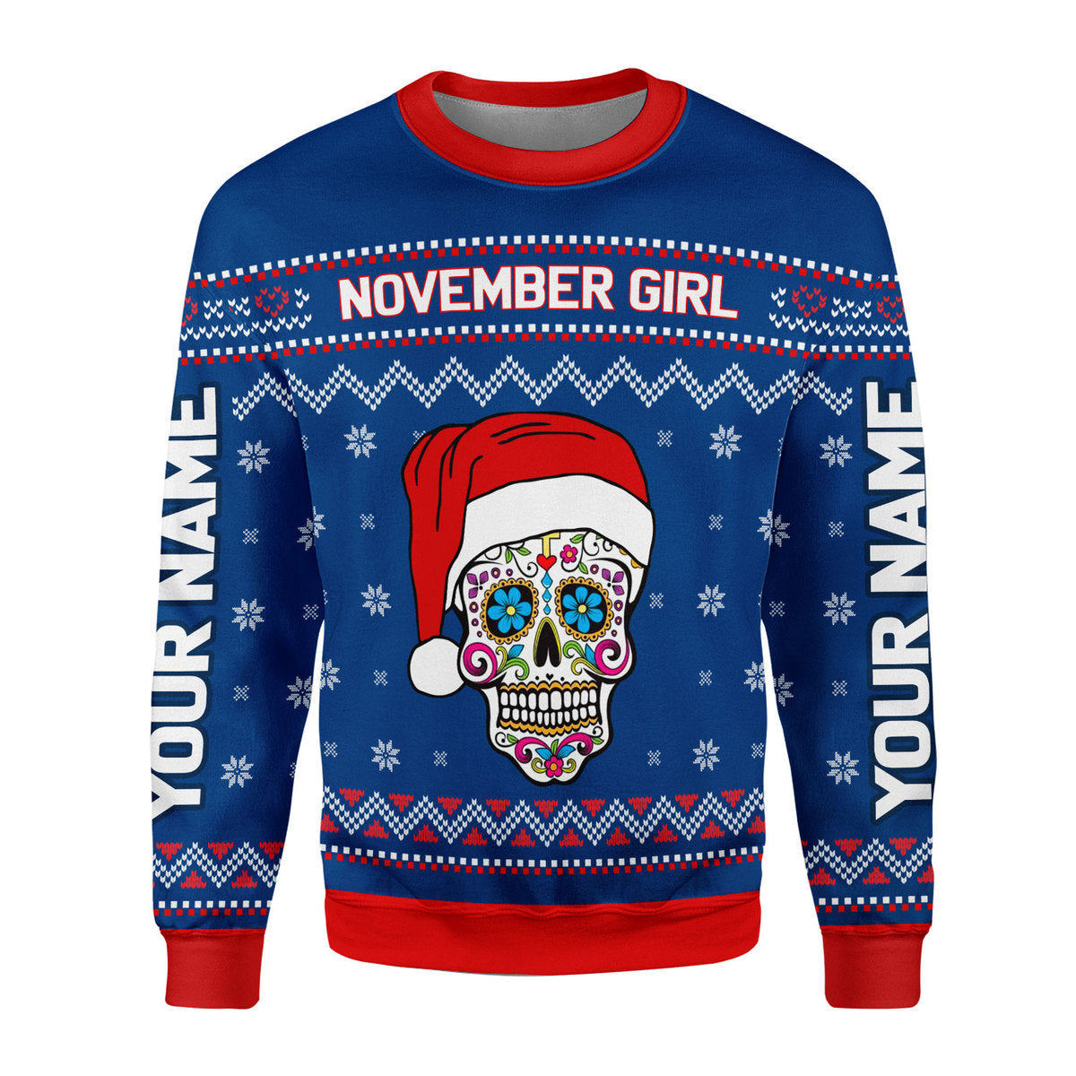YMskins Personalized Tops November Girl All Over Printed