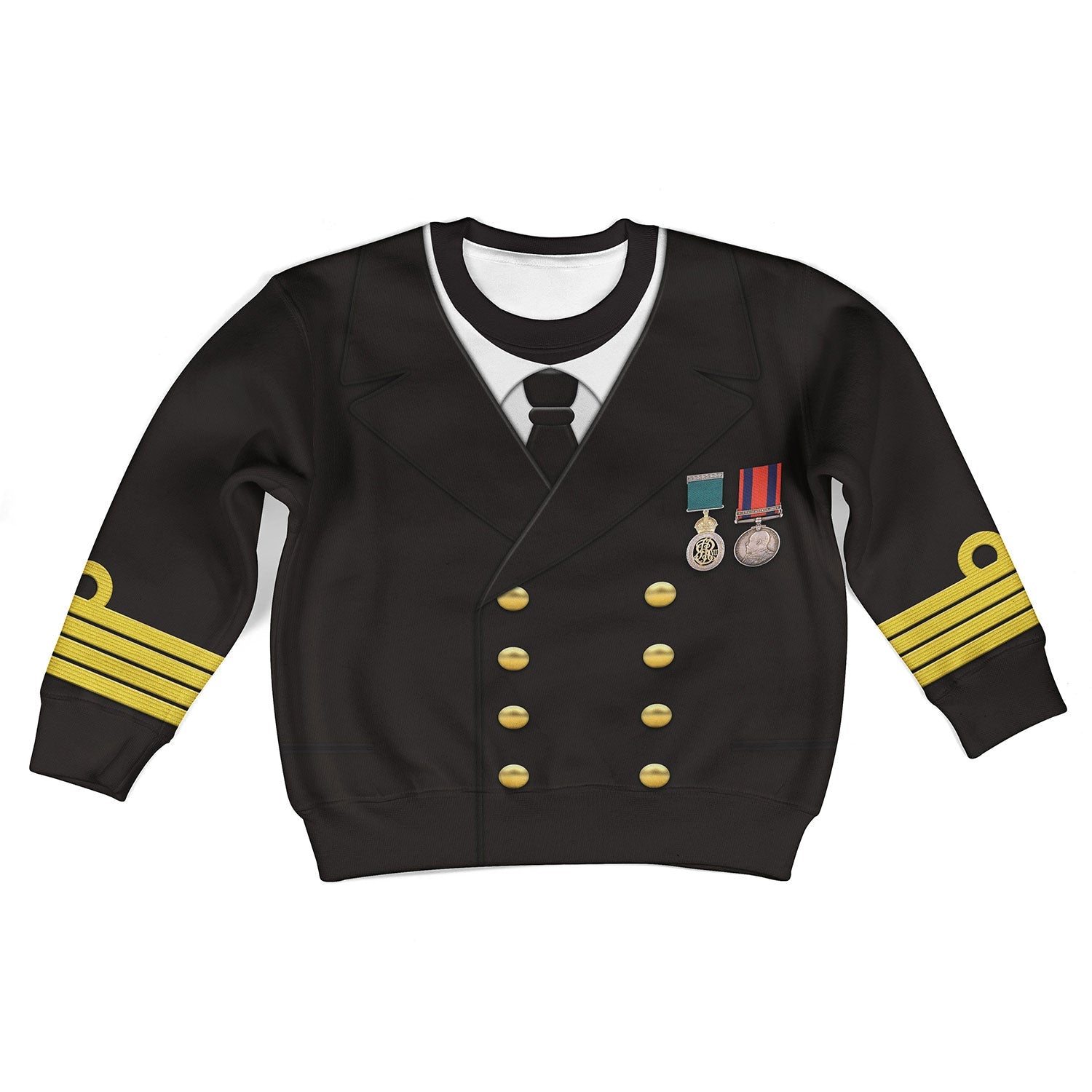 Titanic Captain Kid Outfits Costume Hoodie Sweatshirt T-Shirt Sweatpants Tracksuit