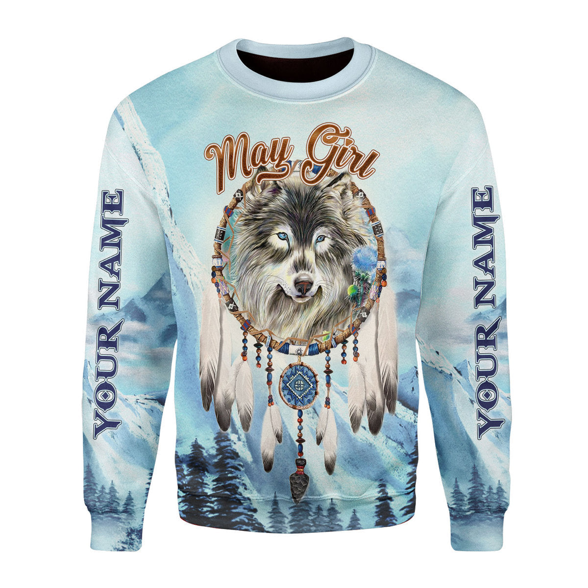 YMskins Personalized Ugly Sweater I Am A May Girl All Over Printed