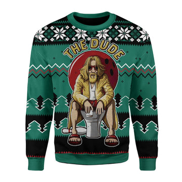 YMskins Christmas Sweater The Dude 3D Apparel