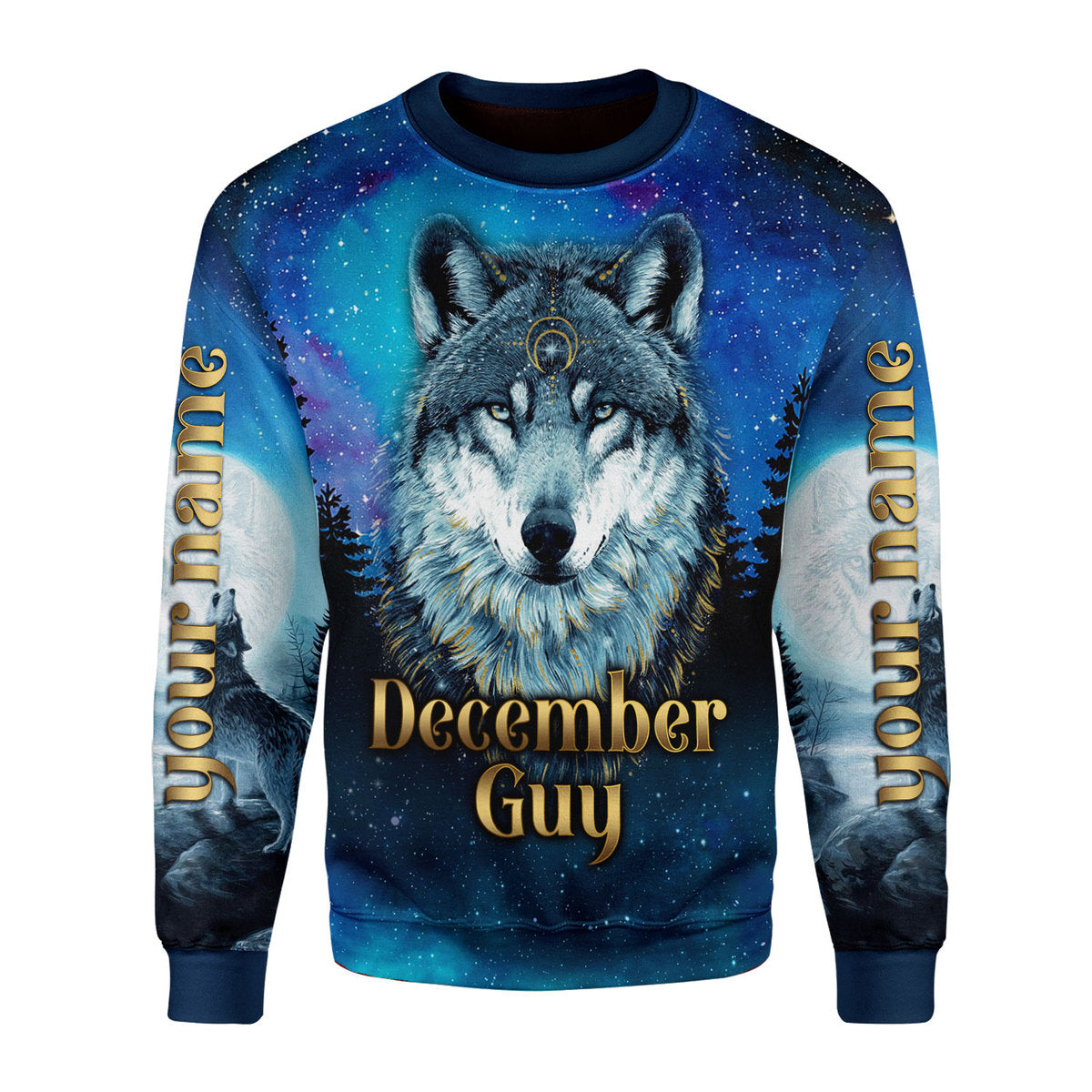 YMskins Personalized Ugly Sweater I Was Born In December All Over Printed