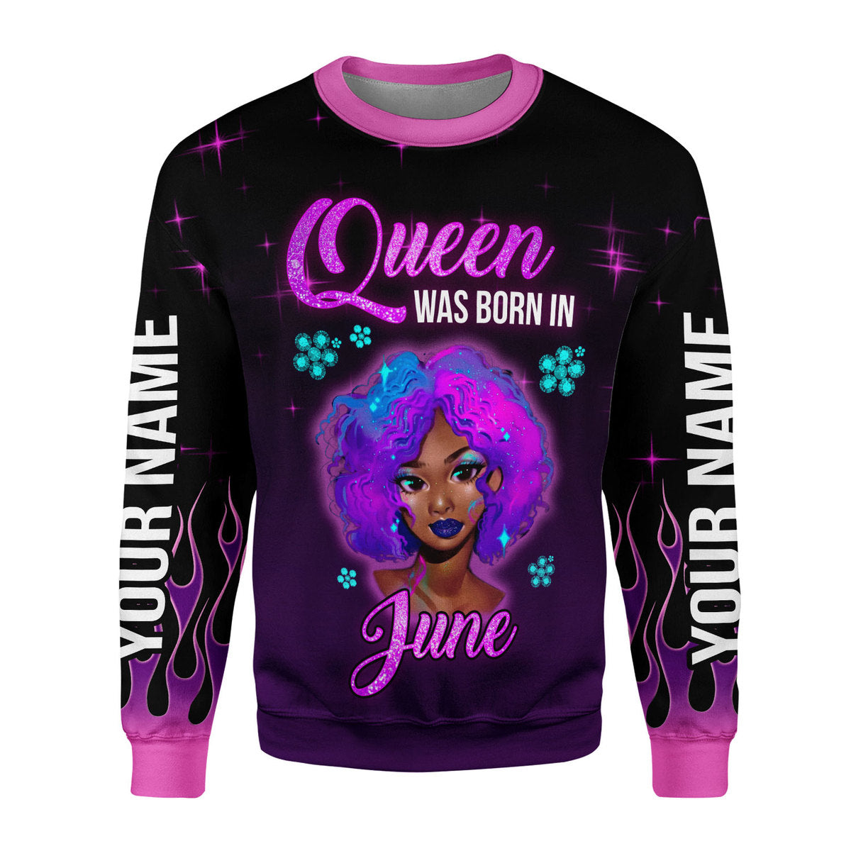 YMskins Personalized Tops Queen Was Born In June All Over Printed