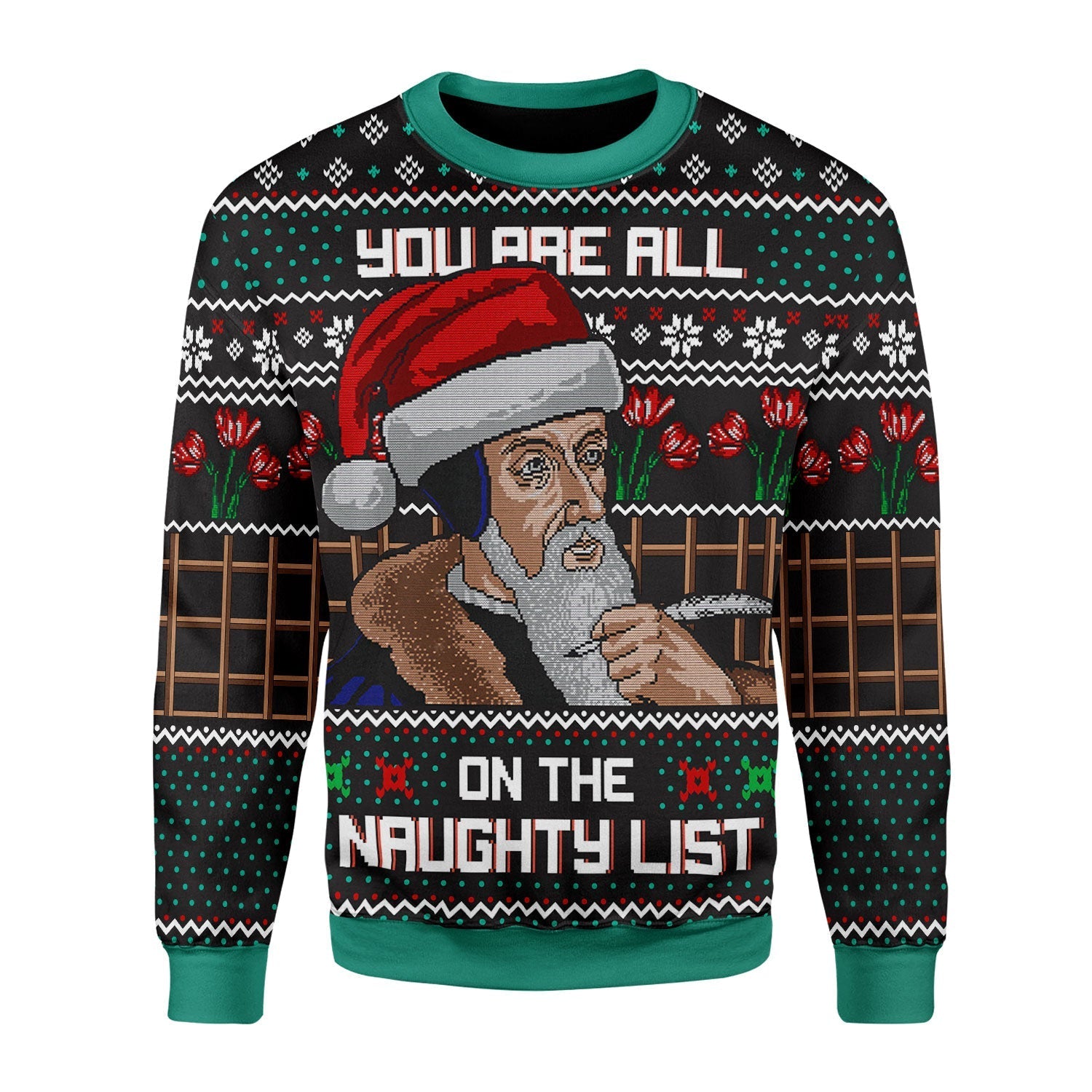 YMskins Christmas Sweater You Are All On The Naughty List 3D Apparel