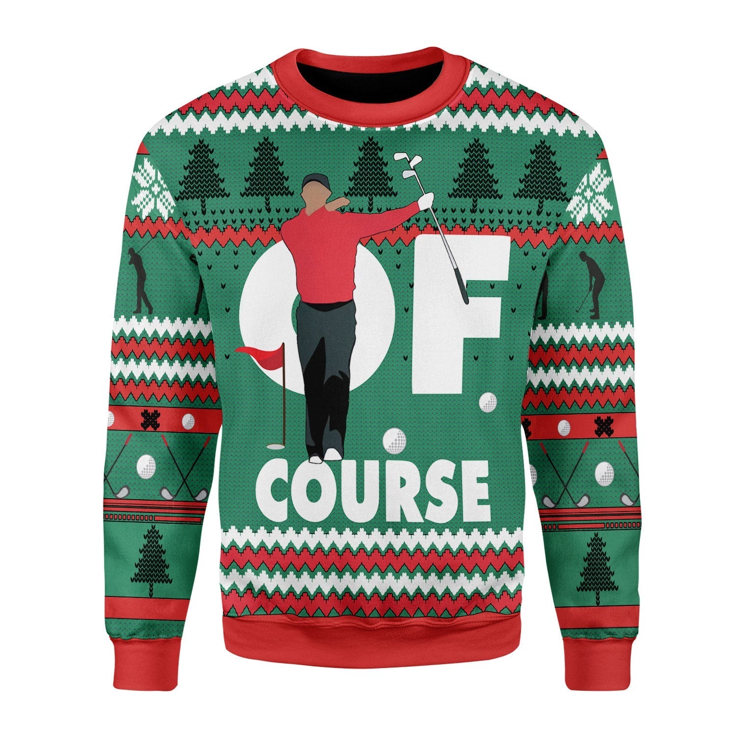 YMskins Christmas Sweater Of Course Tiger 3D Apparel