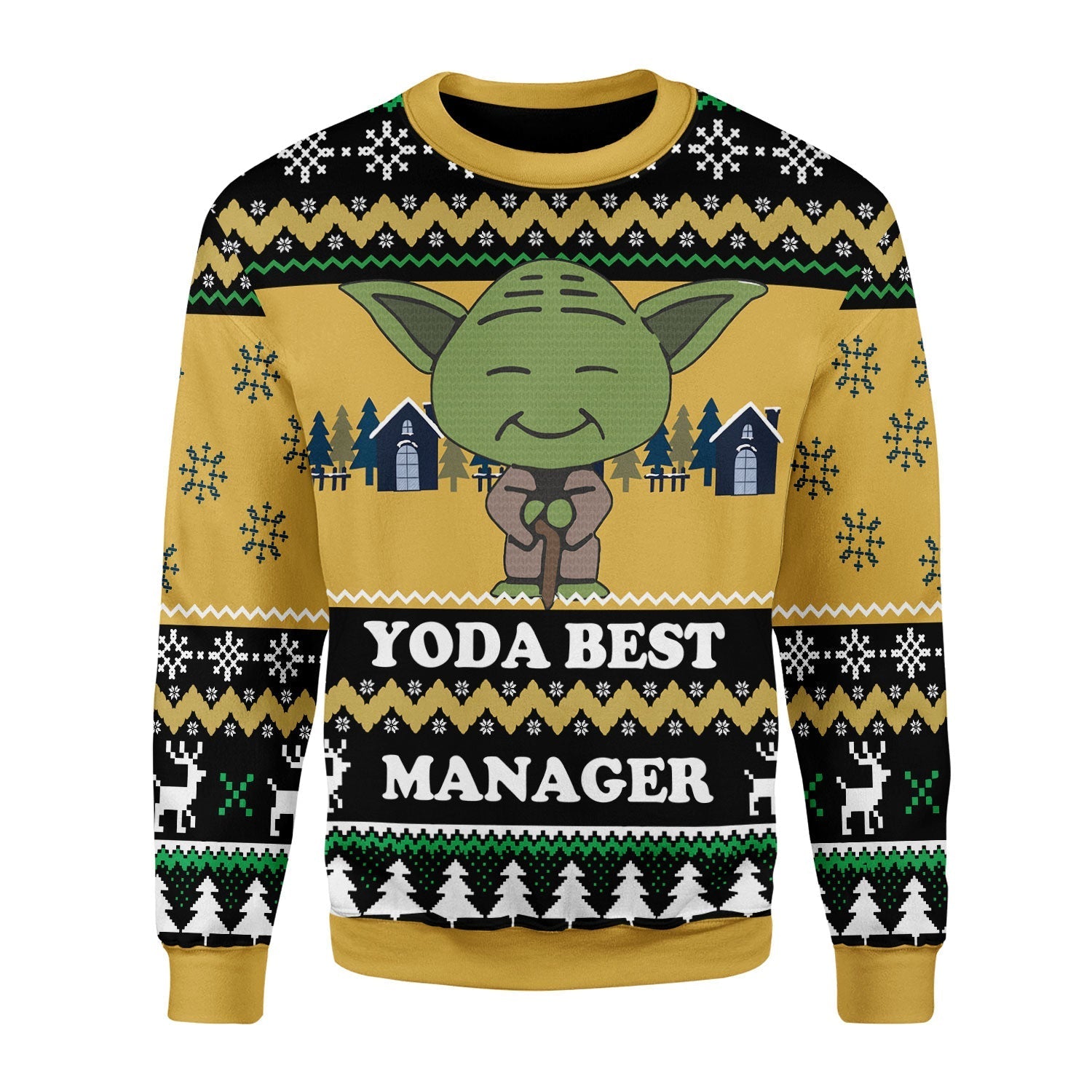 YMskins Christmas Sweater Yoda Best Custom Profession  3D Apparel