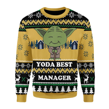 YMskins Christmas Sweater Yoda Best Custom Profession  3D Apparel