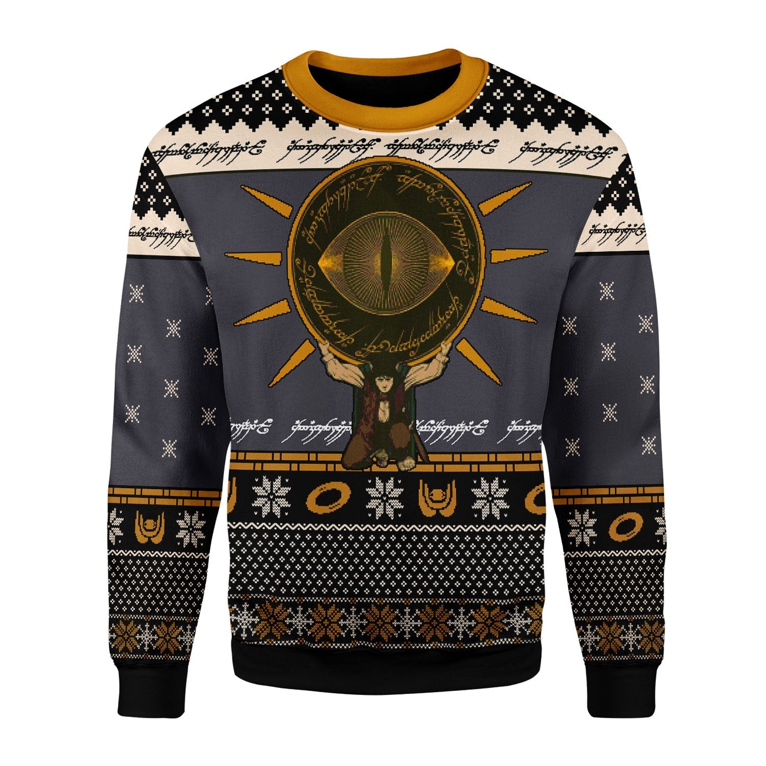 YMskins Christmas Sweater The Lord of the Rings Burden 3D Apparel
