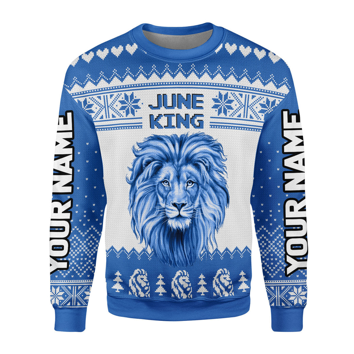 YMskins Personalized Ugly Sweater June Guy All Over Printed