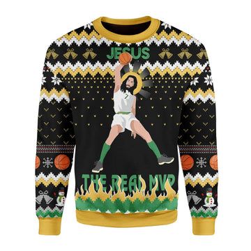 YMskins Christmas Sweater The Real MVP 3D Apparel