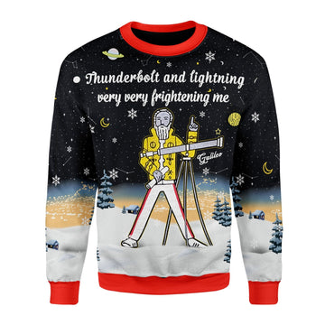 YMskins Christmas Sweater Thunder Fightening Galileo 3D Apparel