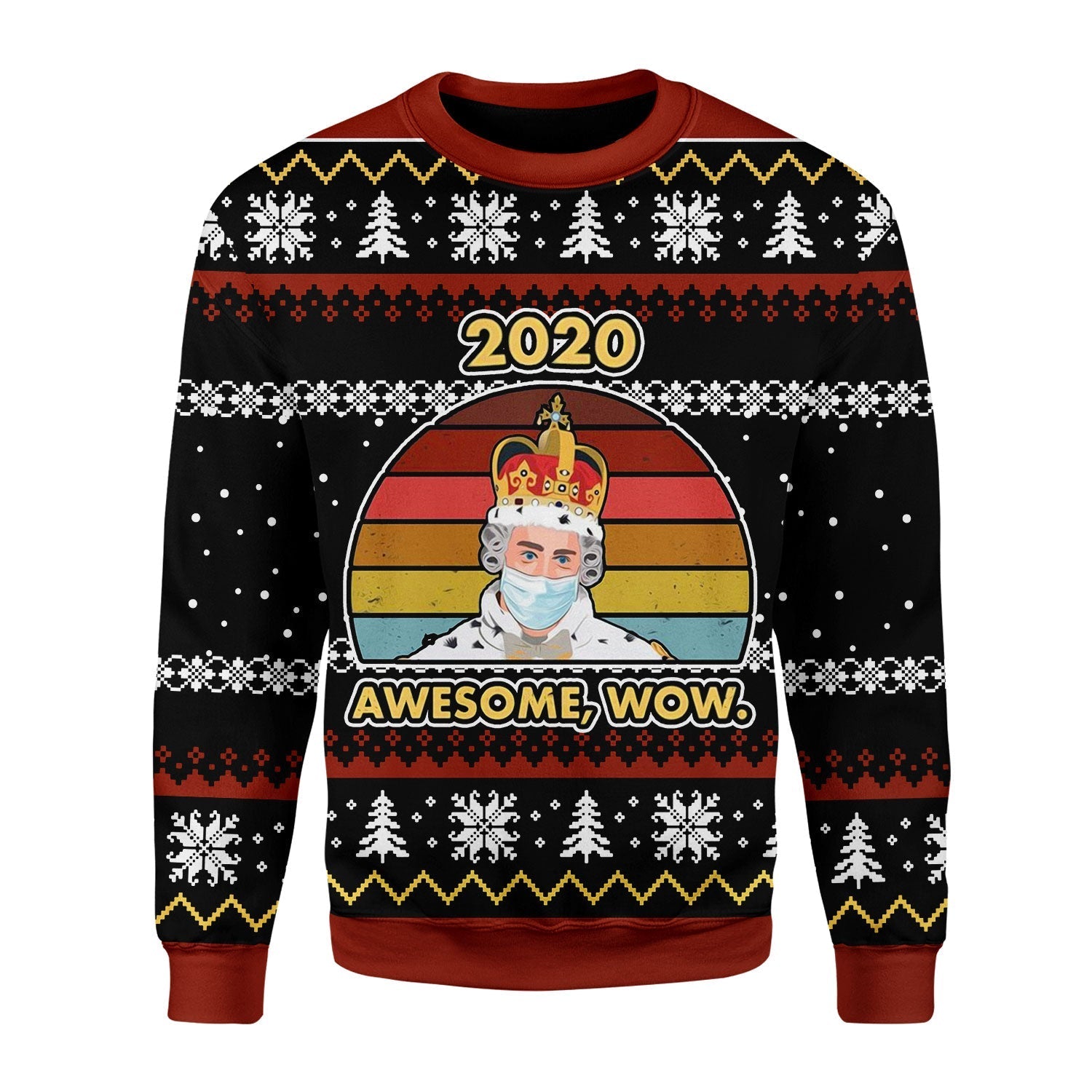 YMskins Christmas Sweater 2020 Awesome Wow 3D Apparel