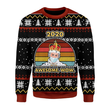 YMskins Christmas Sweater 2020 Awesome Wow 3D Apparel