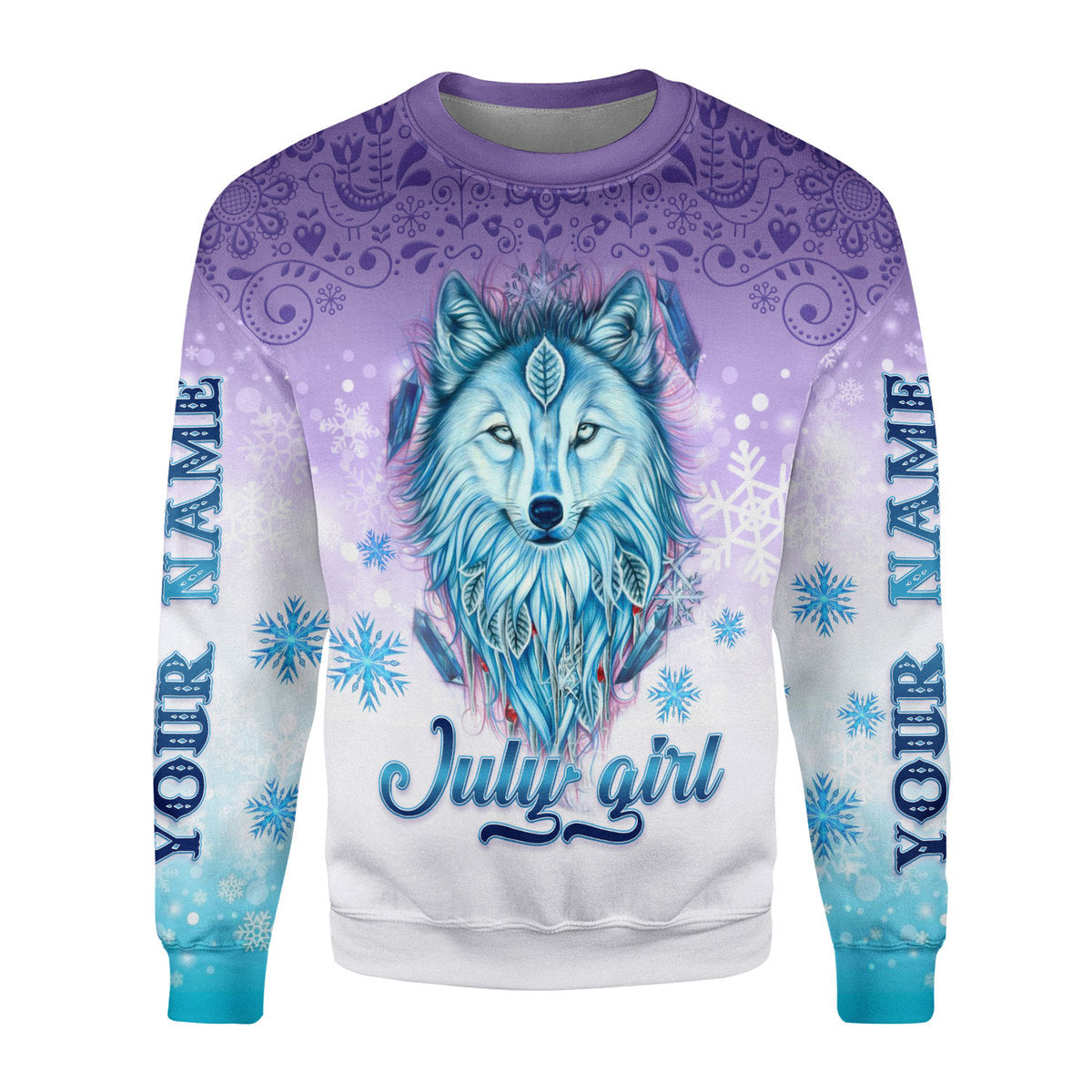 YMskins Personalized Ugly Sweater I'm A July Queen All Over Printed