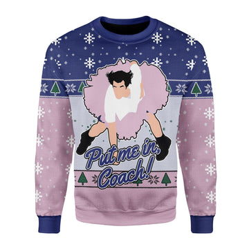 YMskins Christmas Sweater Put Me In Coach 3D Apparel