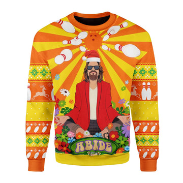 YMskins Christmas Sweater Big Lebowski Hippie 3D Apparel