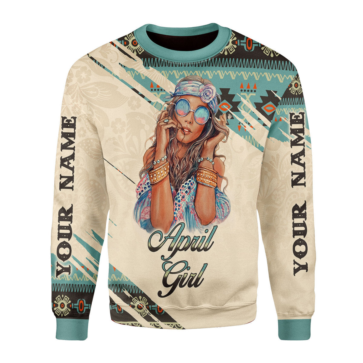 YMskins Personalized Tops April Girl All Over Printed
