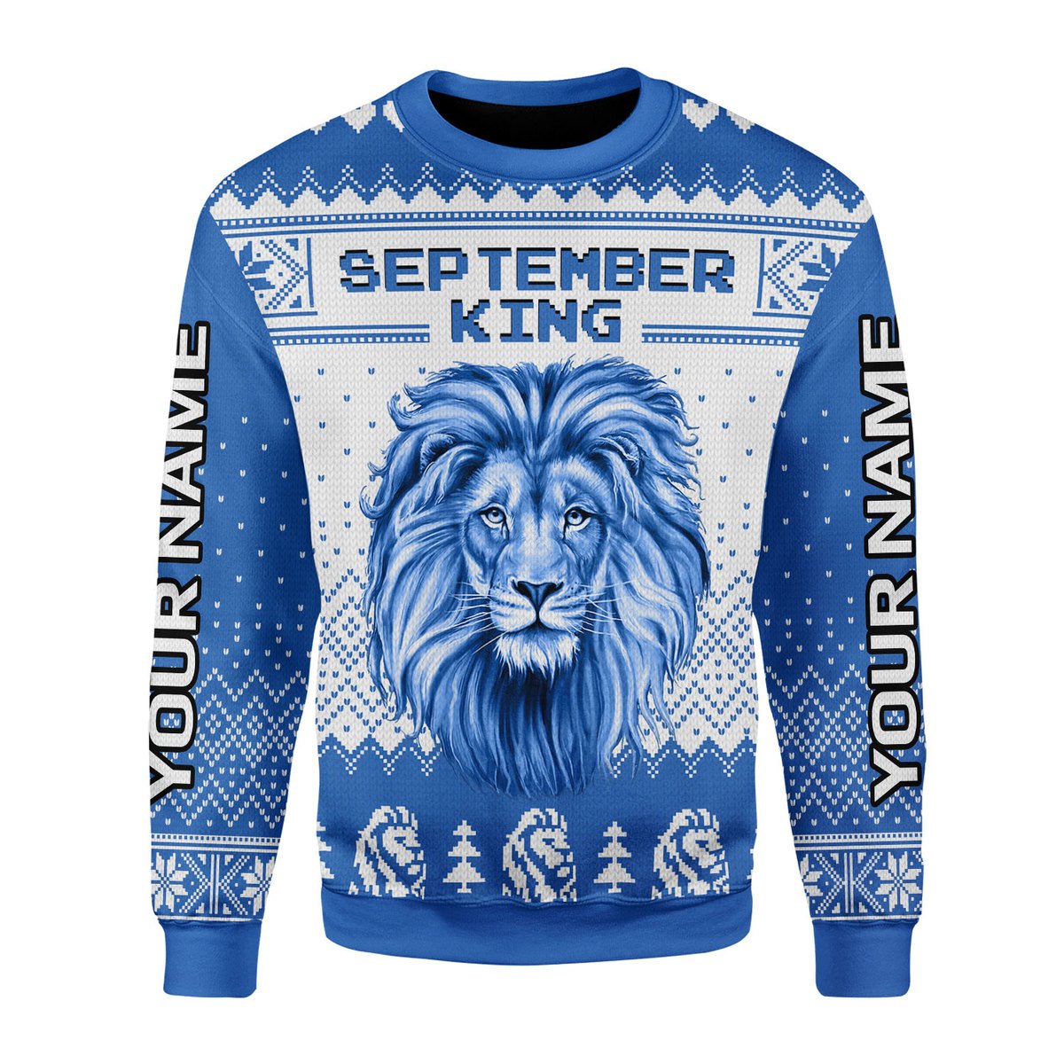 YMskins Personalized Ugly Sweater September Guy All Over Printed