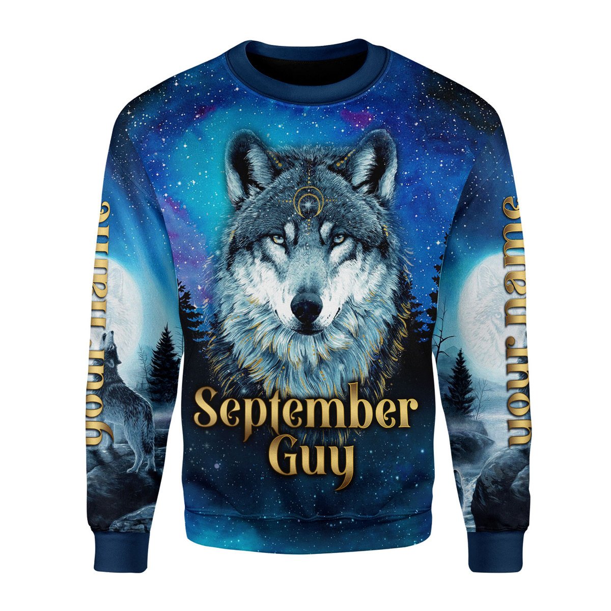 YMskins Personalized Ugly Sweater I Was Born In September All Over Printed