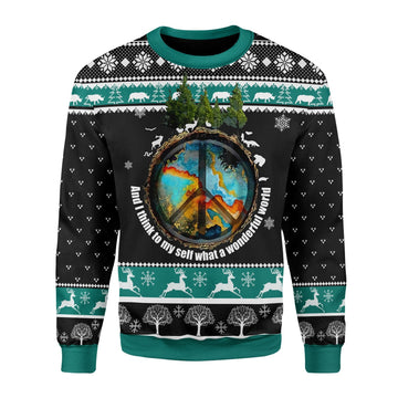 YMskins Christmas Sweater Hippie Camp 3D Apparel