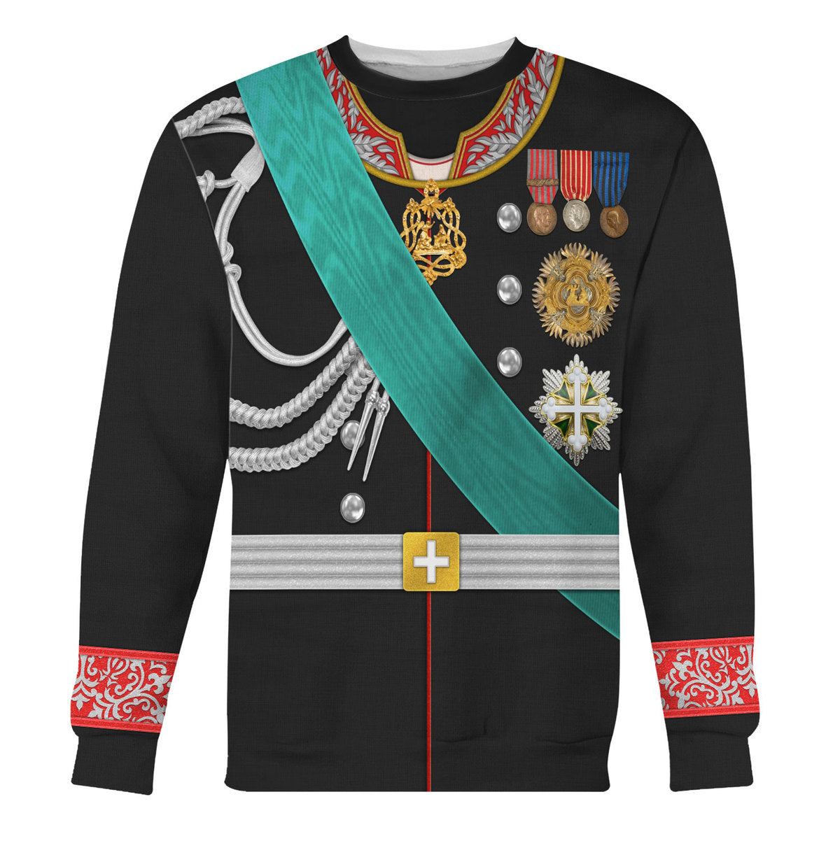 YMskins Victor Emmanuel II Uniform Costume Hoodie Sweatshirt T-Shirt Tracksuit