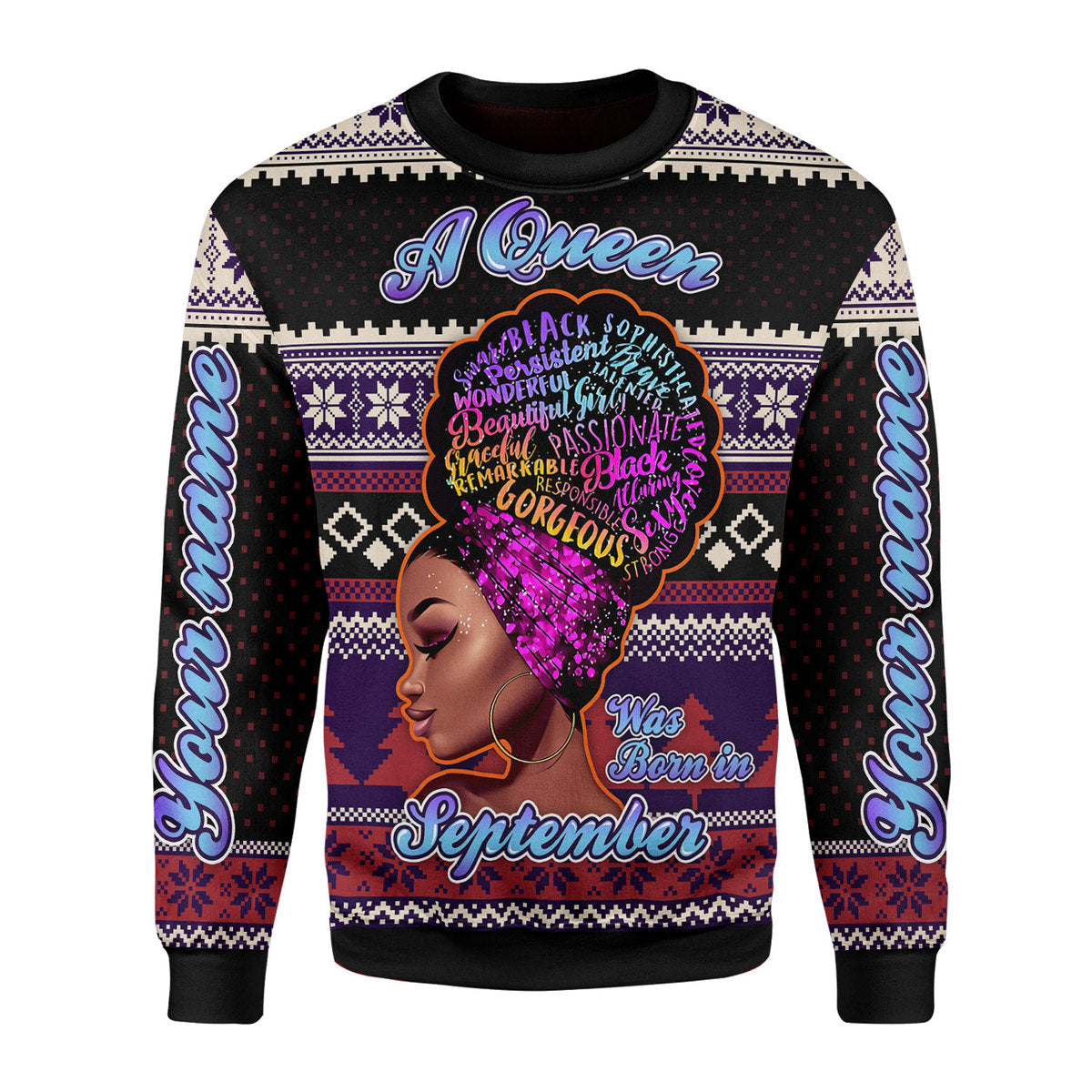 YMskins Personalized Tops A Queen Was Born In September All Over Printed
