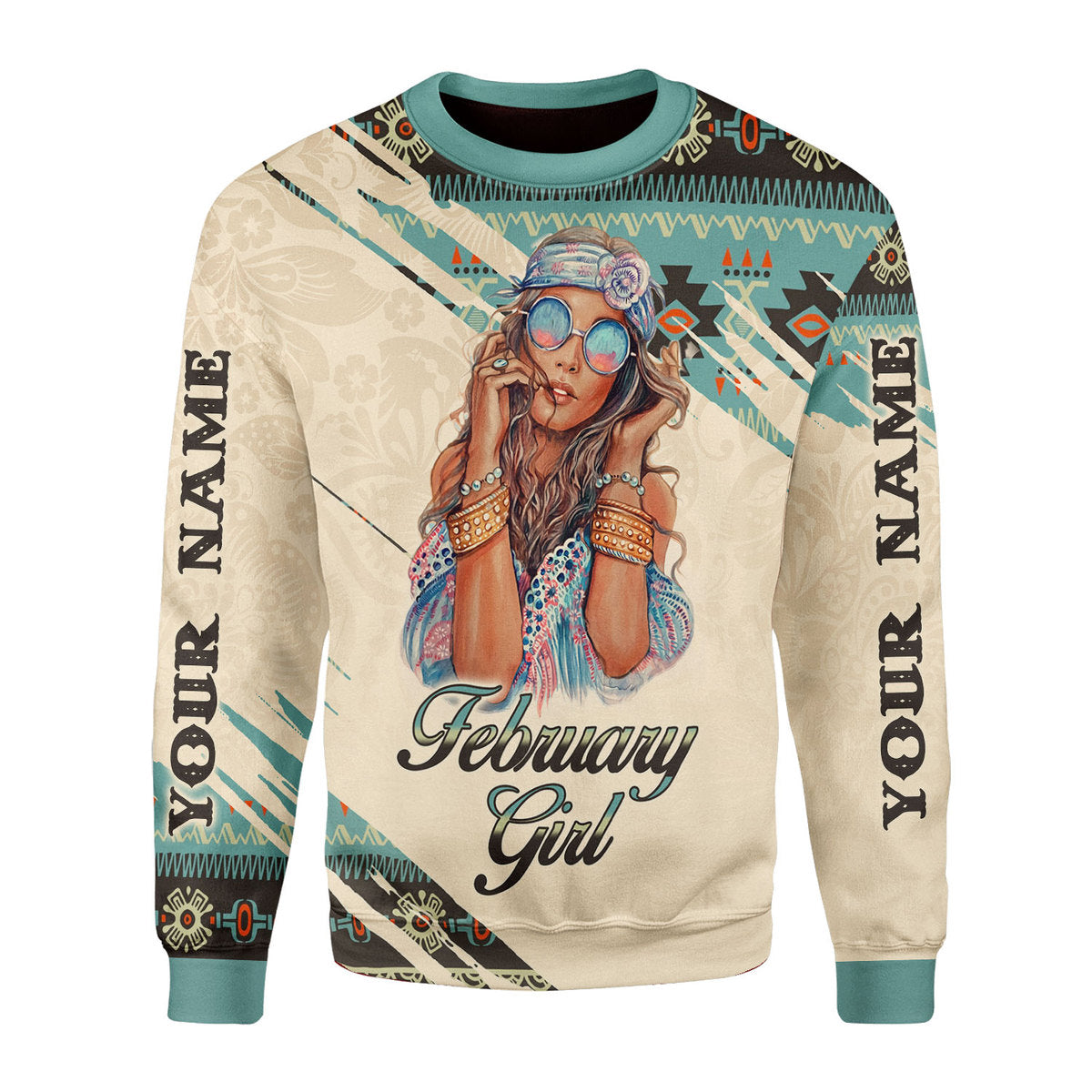 YMskins Personalized Tops February Girl All Over Printed