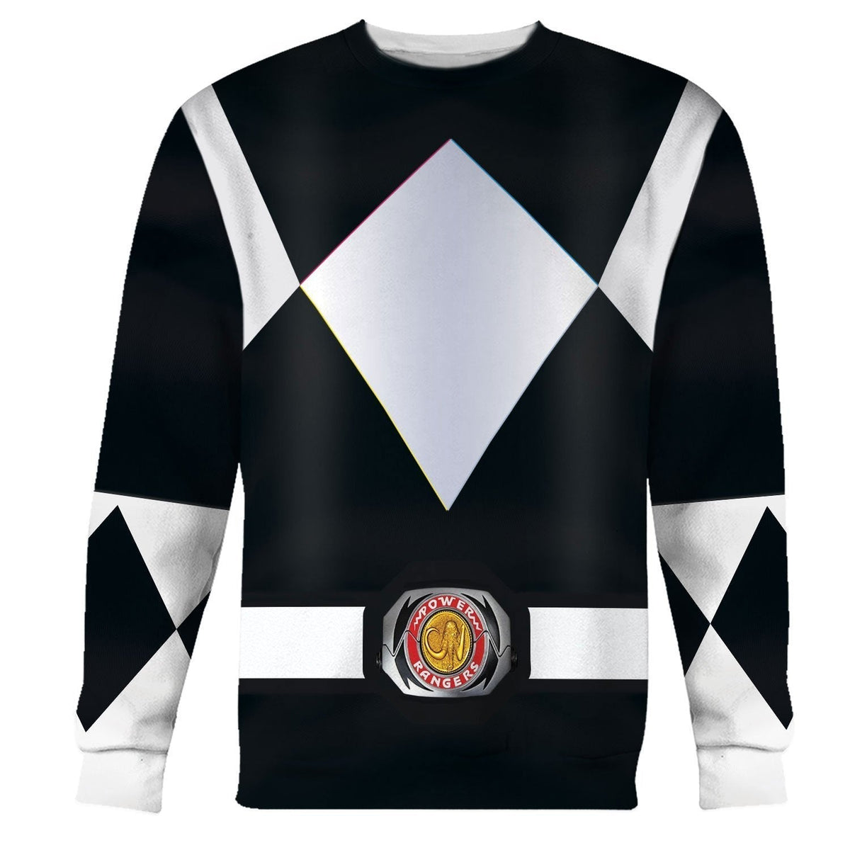 Black Ranger Mmpr Long Sleeves / S Qm44
