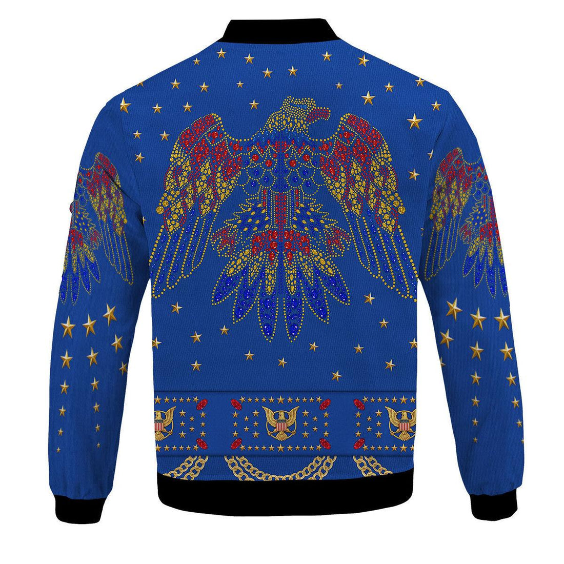 Gearhomie Elvis Eagle Blue Bomber Jacket - Gearhomie.com