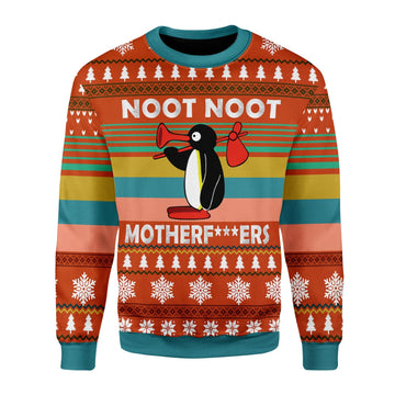 YMskins Christmas Sweater Noot Noot Motherf*kers 3D Apparel