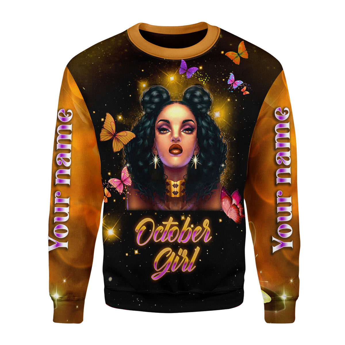 YMskins Personalized Tops I Am An October Girl I Can Do All Things All Over Printed