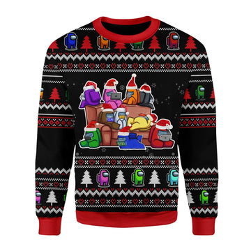 YMskins Christmas Sweater Among Us 3D Apparel