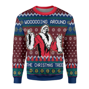 YMskins Christmas Sweater Faux Knit Ric Flair 3D Apparel