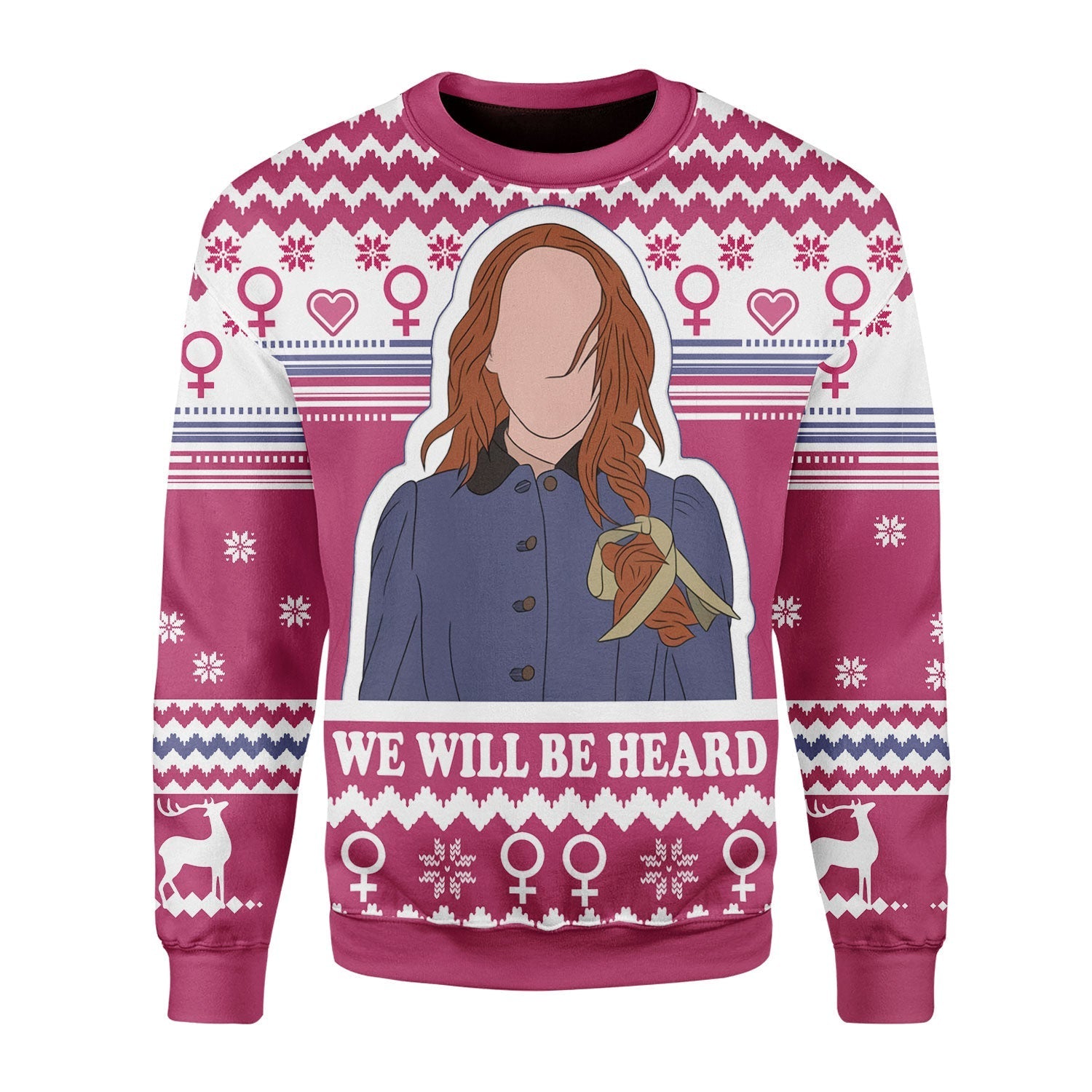 YMskins Christmas Sweater We Will Be Heard 3D Apparel