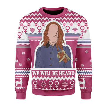 YMskins Christmas Sweater We Will Be Heard 3D Apparel