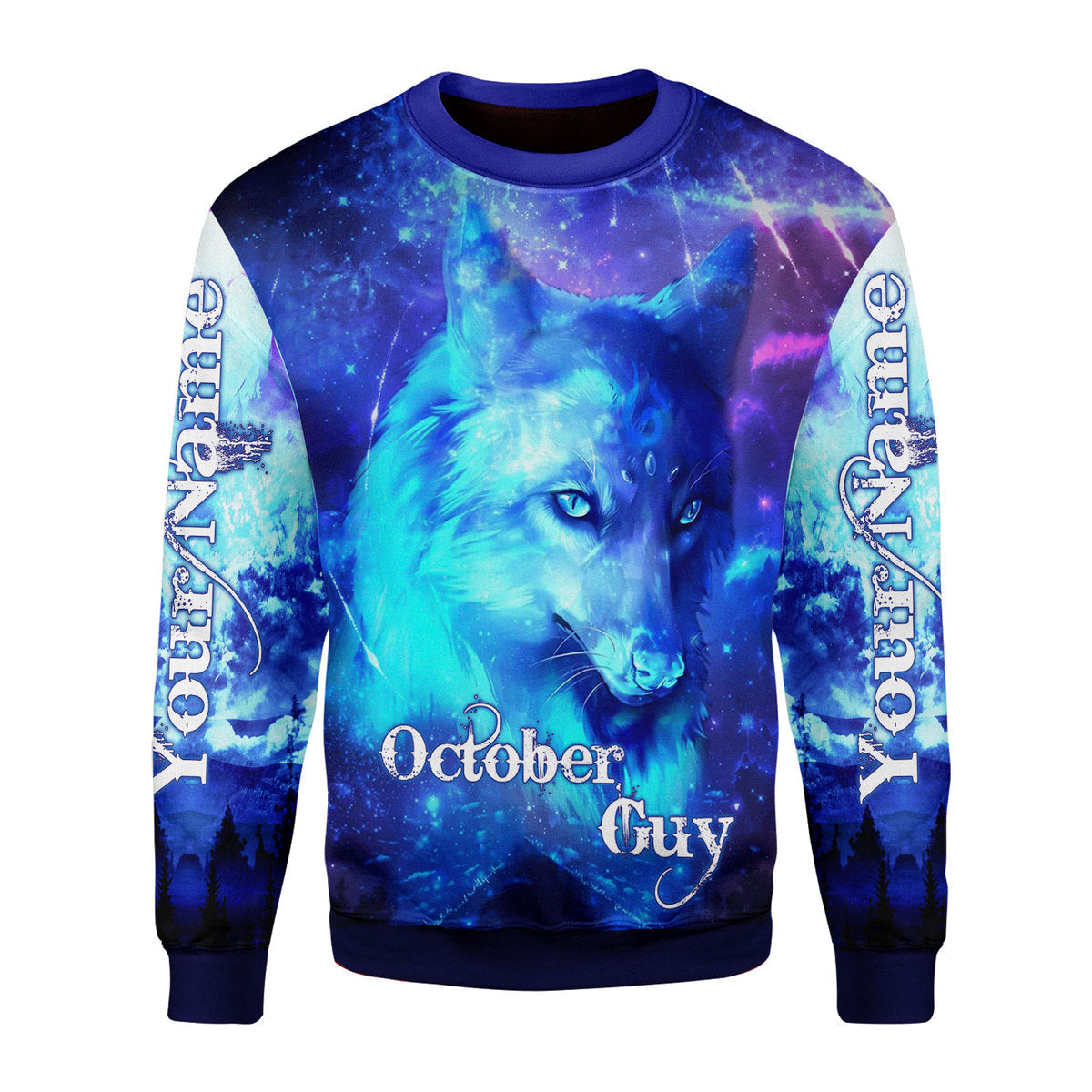 YMskins Personalized Tops October Guy He's Up All Over Printed