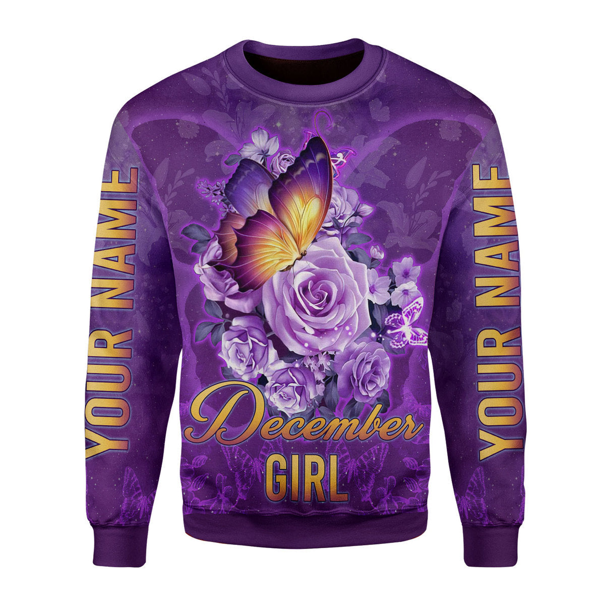 YMskins Personalized  Tops  December Girl All Over Printed