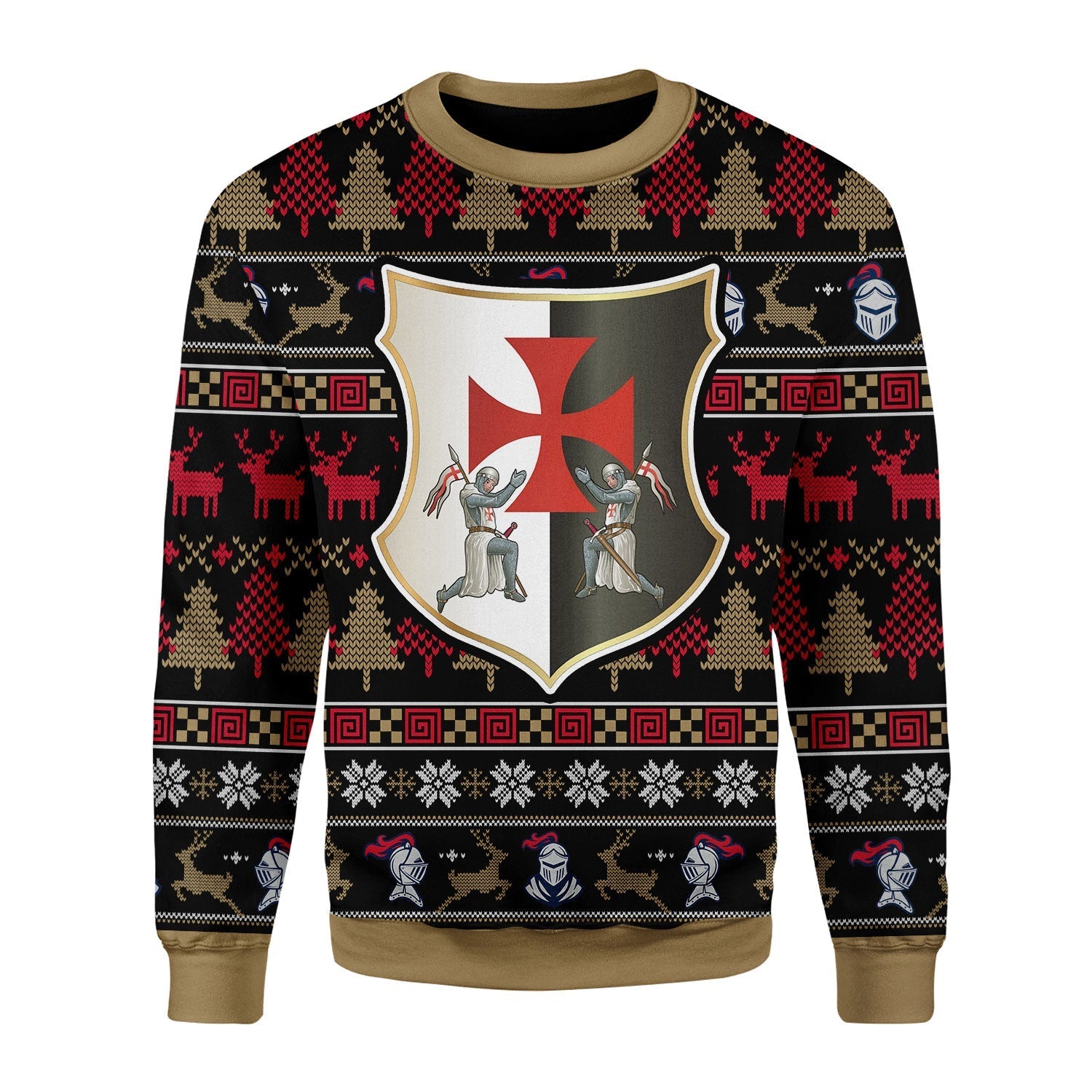 YMskins Christmas Sweater Knight Templar 3D Apparel