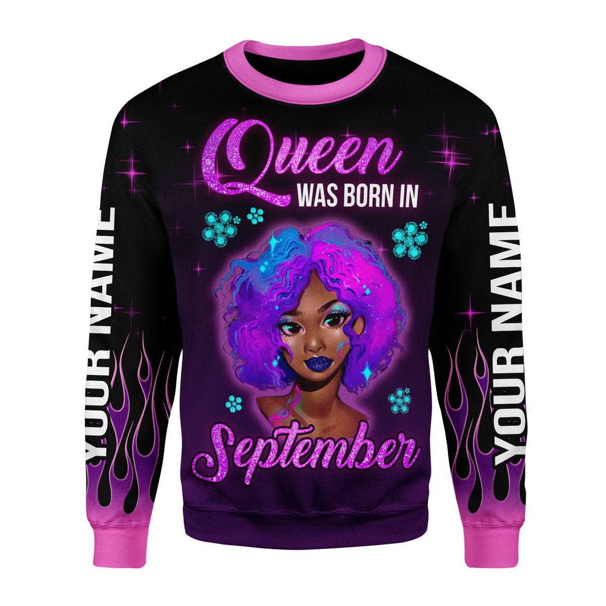 YMskins Personalized Tops Queen Was Born In September All Over Printed