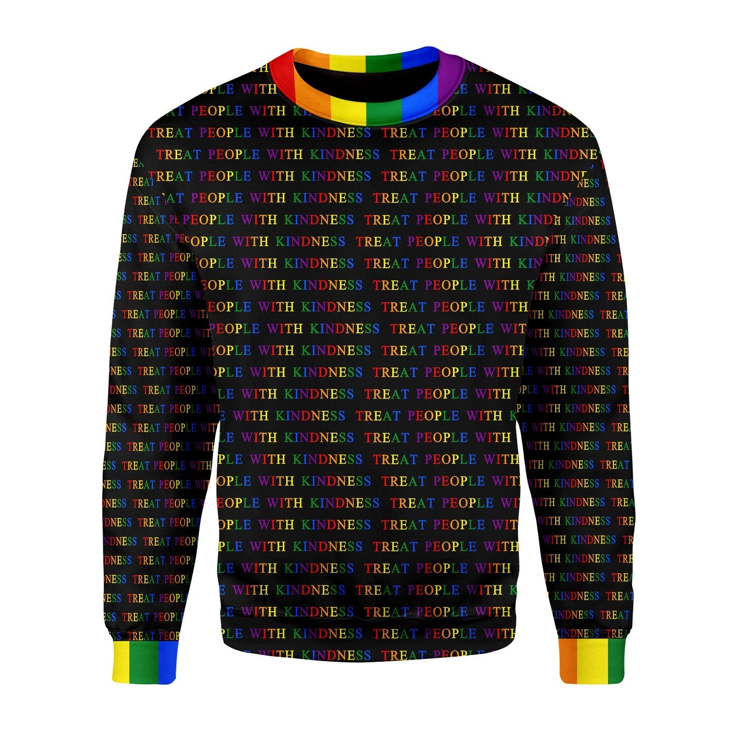 YMskins Christmas Sweater Treat People With Kindness 3D Apparel