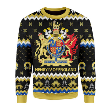 YMskins Christmas Sweater Coat Of Arms Henry IV 3D Apparel