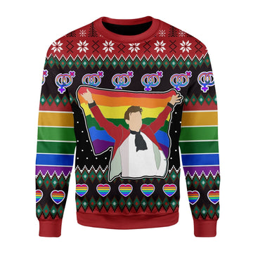 YMskins Christmas Sweater LGBT Harry Styles 3D Apparel