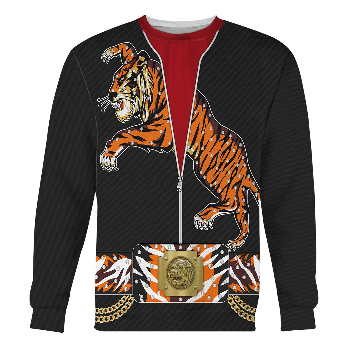 Elvis Presley Tiger Black Costume Hoodie Sweatshirt T-Shirt Sweatpants