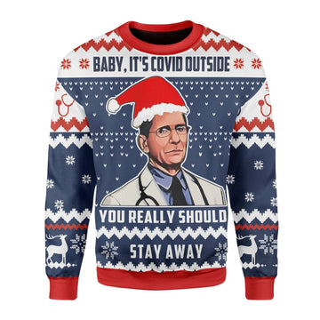 YMskins Christmas Sweater Dr. Fauci 3D Apparel